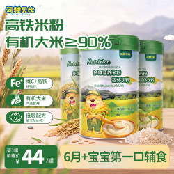 有机高铁多维营养米粉 300g*3罐