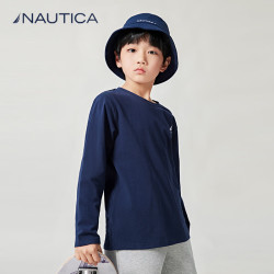 NAUTICA 男童女童长袖T恤 藏青 150cm T恤