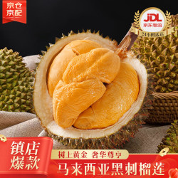 榴小七 黑刺榴莲D200马来西亚液氮冷冻水果礼盒甄品5房 尝鲜黑刺2.0-2.5斤