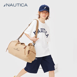 NAUTICA 男童女童纯棉短袖T恤 白色 170