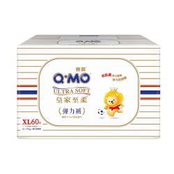 奇莫 Q-MO）皇家至柔拉拉裤弹力裤 超薄透气超能吸 拉拉裤XL码60片(12-17kg)