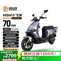 乐行电车 M6M小飞侠 2500W 60V20Ah 双碟刹电动摩托车 星球灰