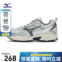 美津浓 缓震透气 男士复古跑步运动鞋  19/浅灰/银/深灰 40