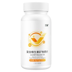 三金 桂林三金复合维生素矿物质钙片 48g(0.8g/片*60片) 2瓶