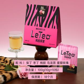 乐品乐茶 桃胶玫瑰美人茶 100g 10包