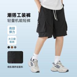361° 夏季休闲五分裤立体口袋简约透气青年运动户外工装裤
