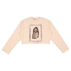 Acne Studios 女士简约短款圆领休闲百搭卫衣