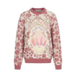 Acne Studios 男女同款复古油画风休闲宽松针织套头衫