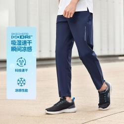 斯凯奇 25年春夏运动裤男长裤口袋拉链速干裤男