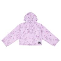 Acne Studios 女士满身花朵宽松短款休闲连帽卫衣