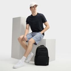 FILA 男士商务休闲简约圆领T恤