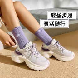 安踏 厚底增高 女士休闲鞋