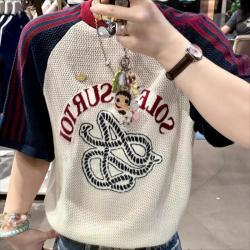 adidas 三叶草 三叶草男子南法假日休闲运动T恤男女装上衣26年新款镂空短袖