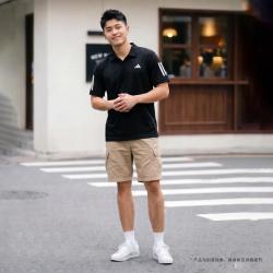 adidas 夏季运动休闲时尚日常 男子短袖翻领POLO衫T恤