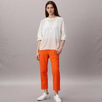 限尺码：Massimo Dutti 女式极简纯色亮眼多巴胺休闲百搭柔软舒适透气通勤长裤