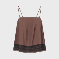 Massimo Dutti 女式简约条纹宽松吊带上衣