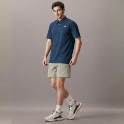 ZARA 男式夏季休闲百搭条纹系绳百慕大短裤