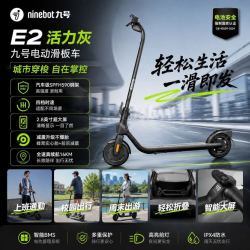 九号 E2电动滑板车 两轮代步便携式折叠电动车大屏幕