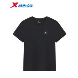 特步 儿童纯棉短袖T