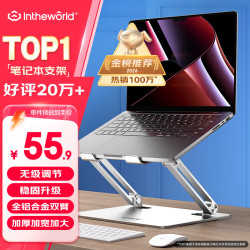 极川 Z2T 碳素钢+铝合金+硅胶 电脑支架 银色