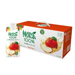 百事 纯果乐 Tropicana 100%苹果汁饮料 330ml*12盒