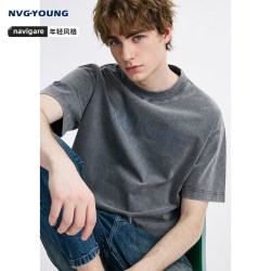 NVG·YOUNG [重磅]NAVIGARE意大利小帆船夏季男女同款短袖T恤