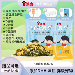 波力食品 海苔肉松拌饭 100g*3+30g*2