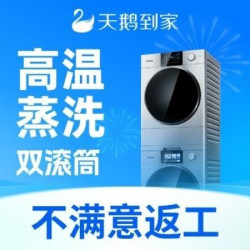 天鹅到家 双滚筒洗衣机免拆高温蒸汽消毒杀菌去味