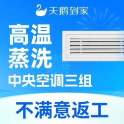 天鹅到家 3组出风口高温蒸洗|全面除菌消毒