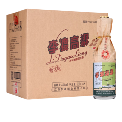 李渡 畅饮版 45%vol 浓特兼香型白酒 瓶 500ml*6瓶