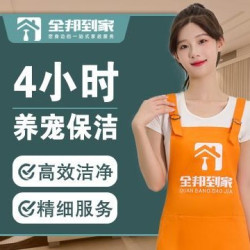 4小时养宠物家庭精细保洁/除毛祛臭｜不含擦窗