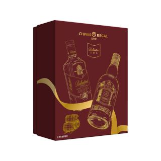 百亿补贴：保乐力加 百龄坛特醇500ml 芝华士12年500ml 礼盒装 苏格兰威士忌