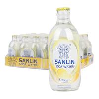 三麟 柠檬味 碳酸汽水 335ml*24瓶 玻璃瓶