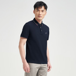 才子 华夫格POLO衫 82252M0721