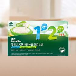 英氏 婴幼儿宝宝面条初添加(不添加食用盐)礼盒新品超值套装 12阶面条360g