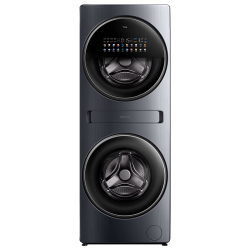 TCL 双子舱Q10W多筒分区洗衣机全自动滚筒洗烘一体16KG G160Q10W-HDY