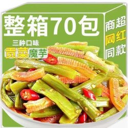 香辣味魔芋贡菜好吃新鲜零食开袋即食下饭菜追剧网红宿舍