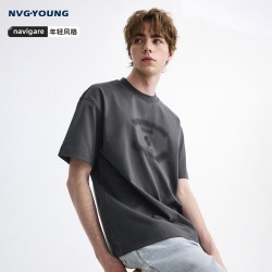NVG·YOUNG NAVIGARE意大利小帆船男士短袖T恤纯棉