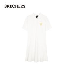 斯凯奇 运动联盟系列 女款针织POLO连衣裙L224W056
