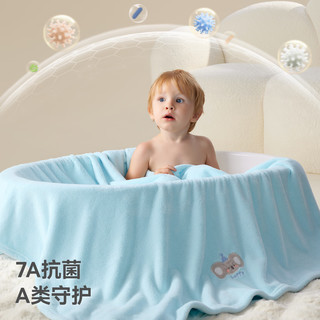 贝肽斯 婴儿浴巾 7A抗菌 海盐小熊 100x80cm