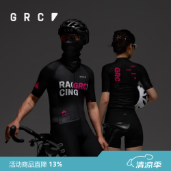 GRC 骑行短袖上衣CMYK夏季透气散热山地公路车印花骑行服男女同款