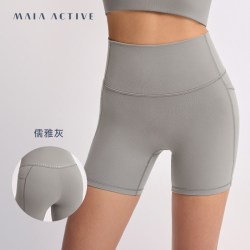 MAIA ACTIVE 夏练薄云短短裤 黑色 S码 运动紧身裤