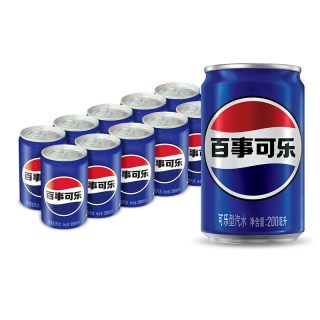 88VIP：百事 可乐 无糖原味汽水碳酸饮料 200ml*10罐