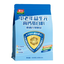 智力 中老年益生元蛋白粉 600g*1袋（24小袋）