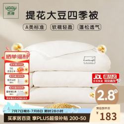 然牌 纤维被子 A类51%大豆纤维被四季春秋被 星级酒店被芯150*200cm