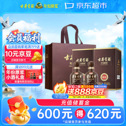 古井贡酒 年份原浆献礼 50度 浓香型白酒 500ml*2瓶