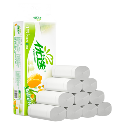 心相印 无芯卷纸 冲厕易溶解 卫生纸巾厕纸 提装 4层 75g/卷*10卷