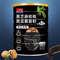 黑芝麻核桃黑豆桑葚粉 500g*1罐 营养早餐食品