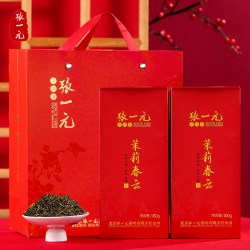 张一元 茉莉春云 180g*2罐 礼盒装