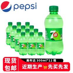 七喜 原味碳酸饮料 300ml*12瓶